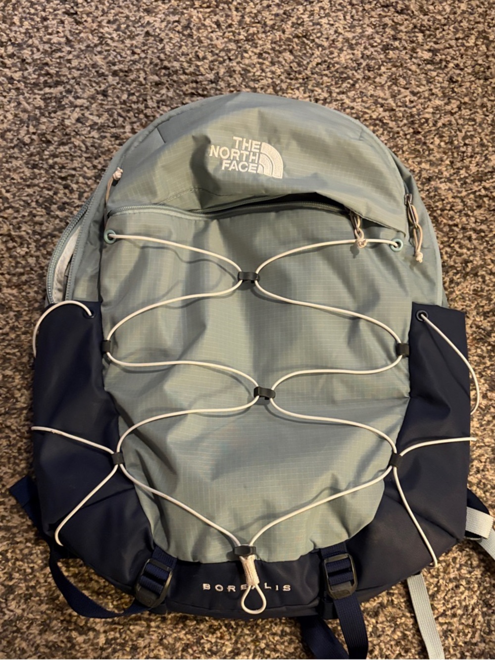 The North Face Borealis Backpack - Light Blue and Navy
